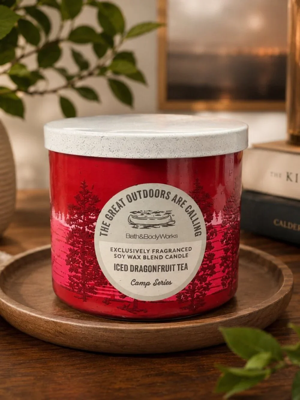 Iced Dragonfruit Tea Three Wicks Candle From Bath & body Works